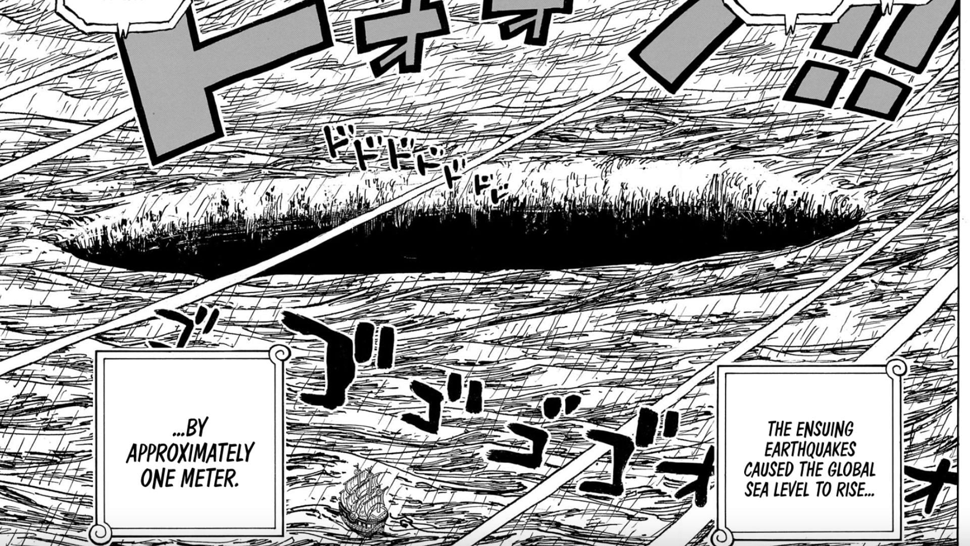 Use of Mother Flame caused a rise in sea level (Image via Shueisha)